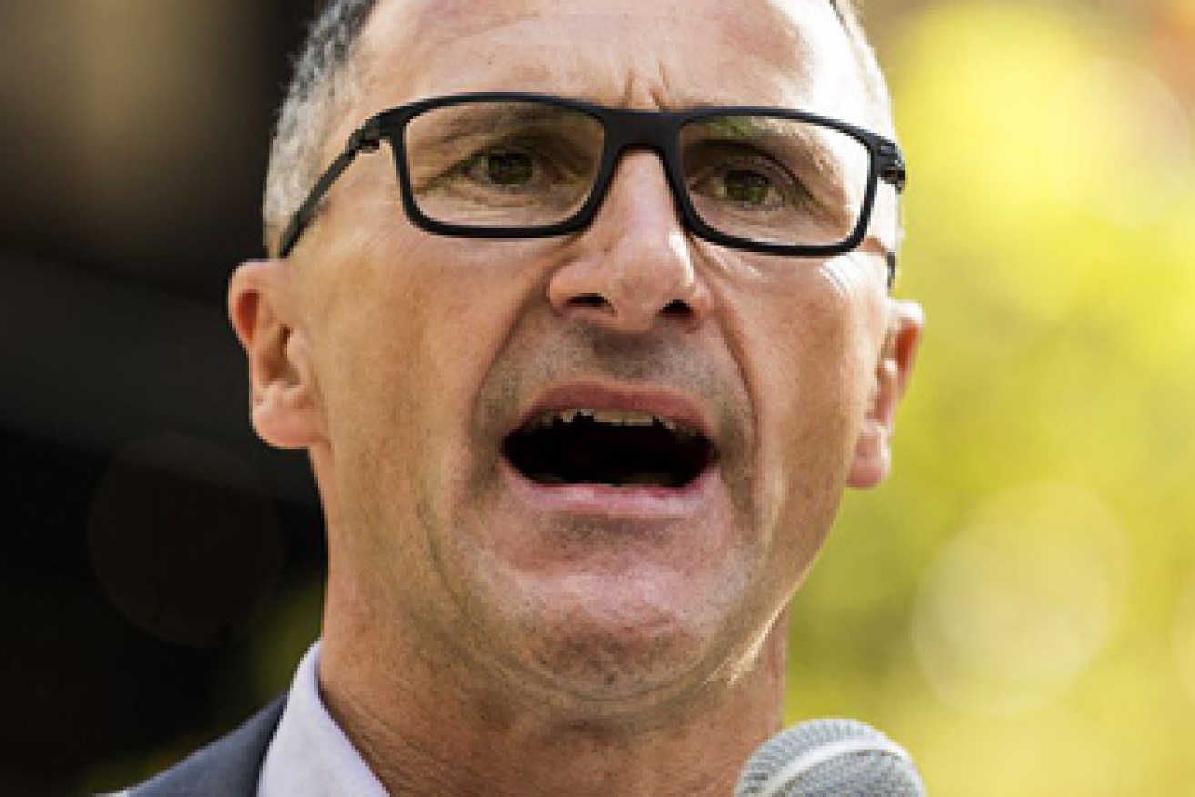 Greens leader Richard Di Natale wants to shake up the banking sector. 
