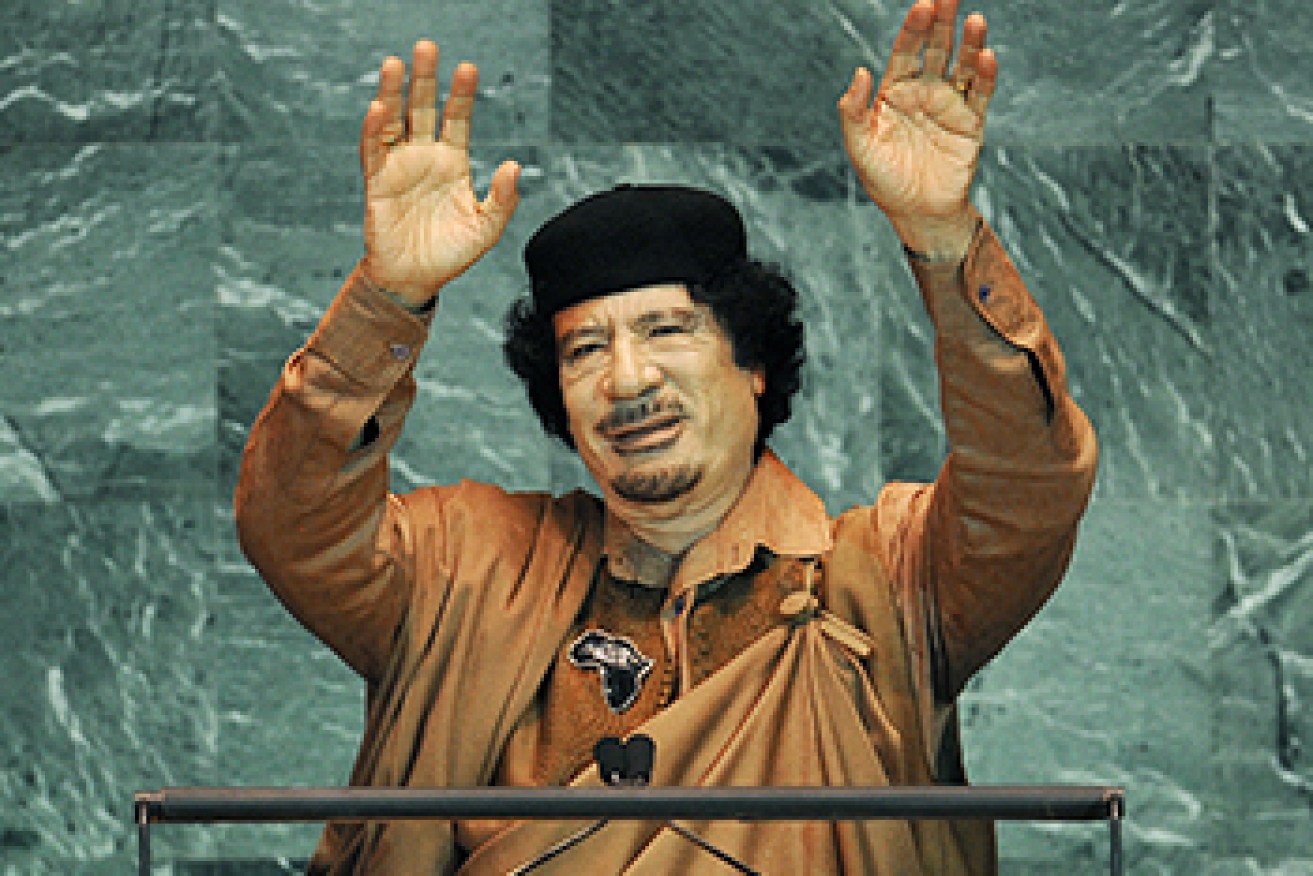 Muammar Gaddafi was in New York for the UN General Assembly. Photo: Getty
