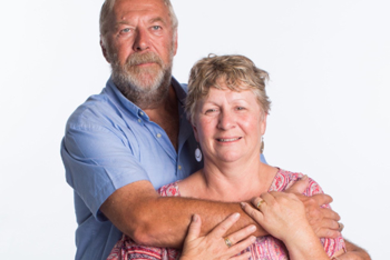Jim and Jenny Carter lost their home in the 2014 Grampians bush fires. Photo: Supplied/Channel Nine