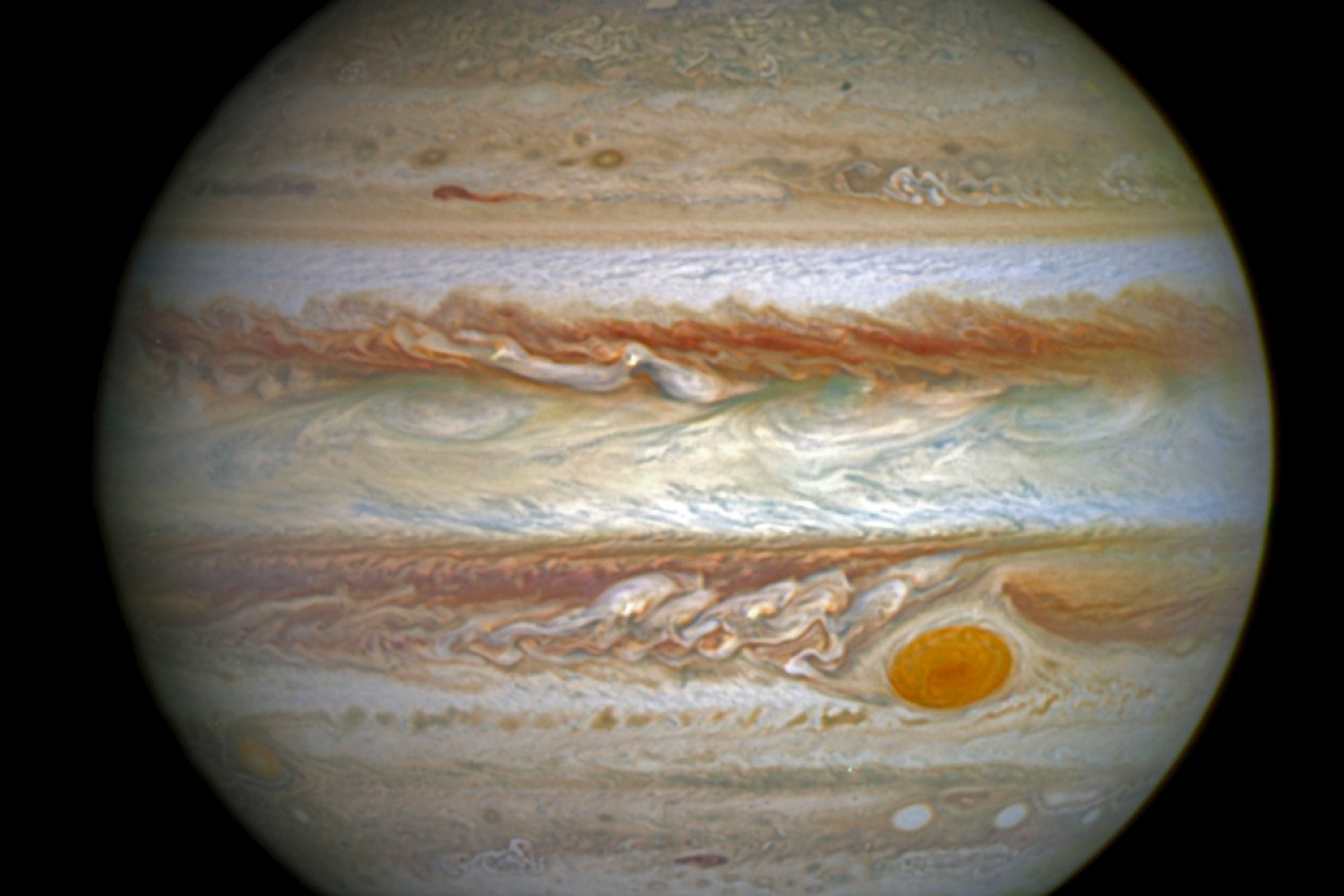 NASA's image of Jupiter's auroras. Photo: NASA