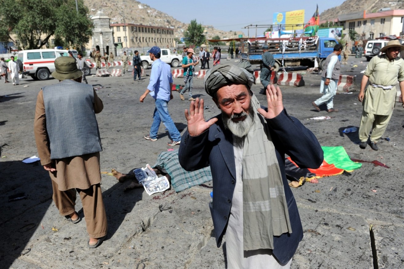A man from Hazara reacts to the terror attack. 