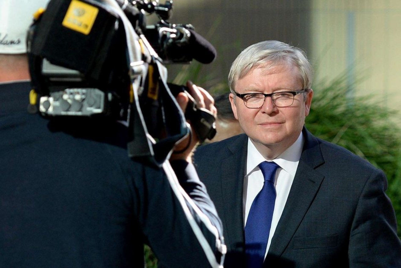 Former prime minister Kevin Rudd was a magician in front of the camera.
