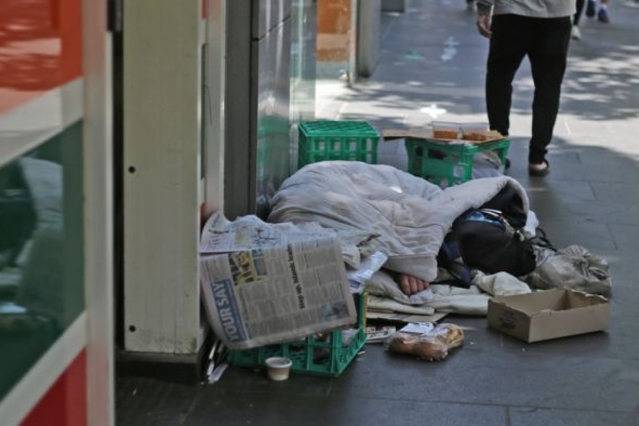 The number of people sleeping rough has jumped as home prices and rents soar.