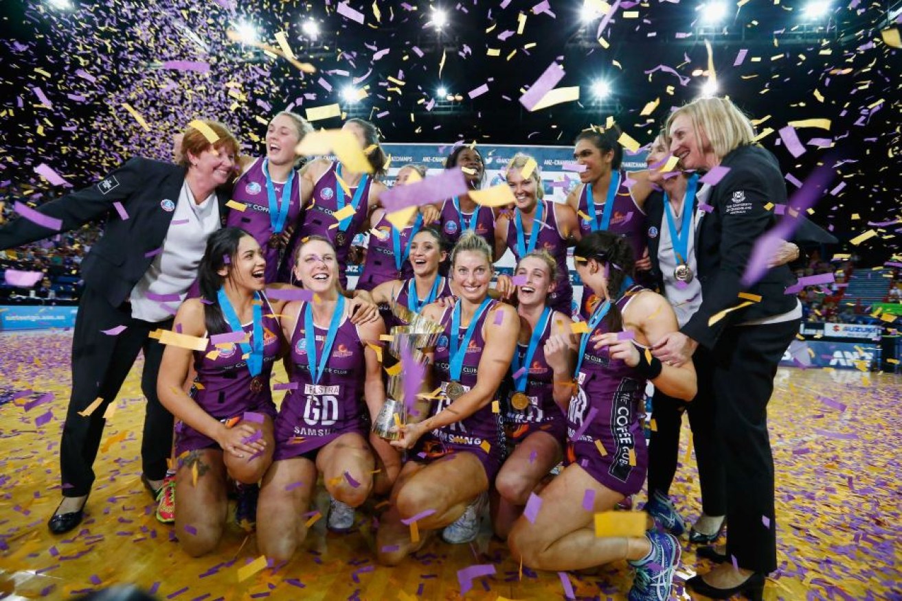 Champions again... The Firebirds' dominance of trans-Tasman netball continued right to the competition's final season.