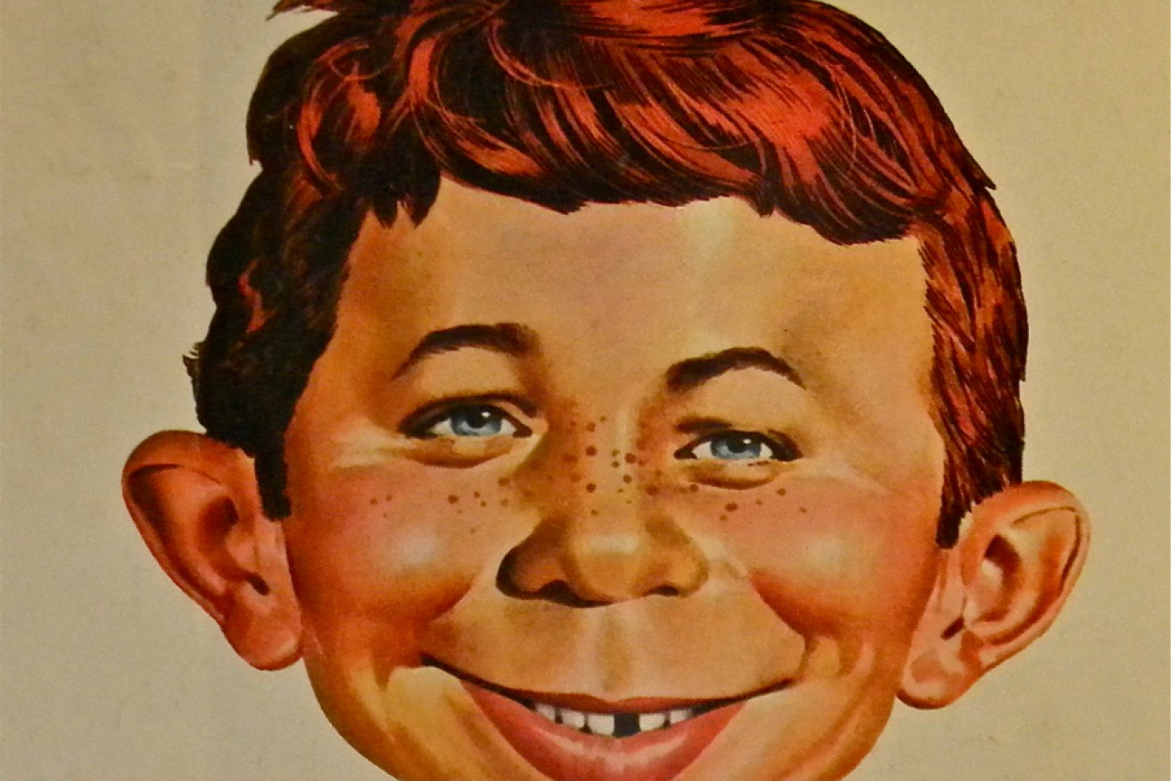 Alfred E Neuman, the iconic drawing by comic artist Jack Davis