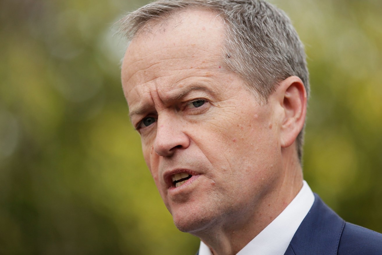 Bill Shorten was confronted by an Anglican priest over his same-sex marriage comments on Tuesday.