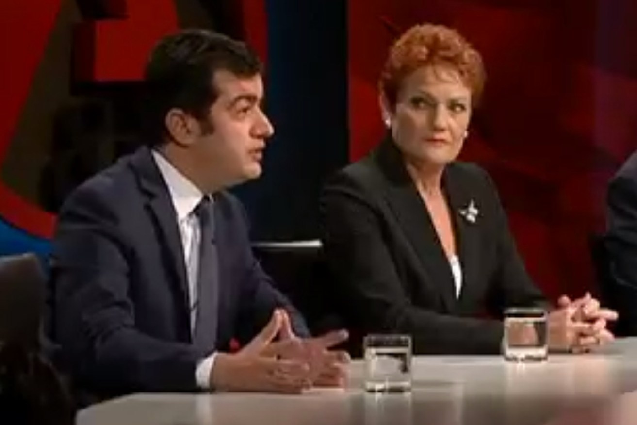 Pauline Hanson says she has been on the end of bashings when on <i>Q&A</i>.
