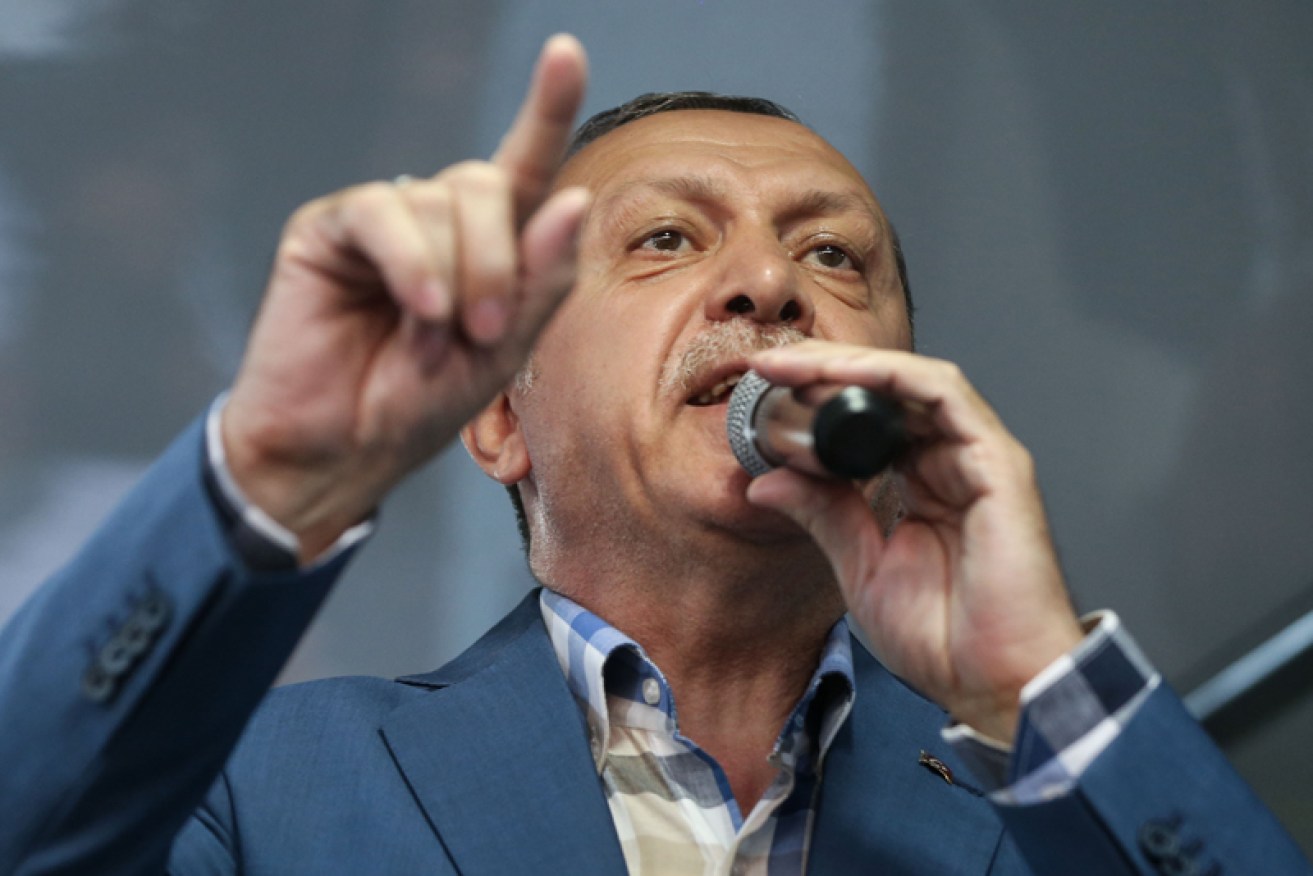 President Recep Tayyip Erdogan said NATO never supported Turkey's fight against Kurdish militants.