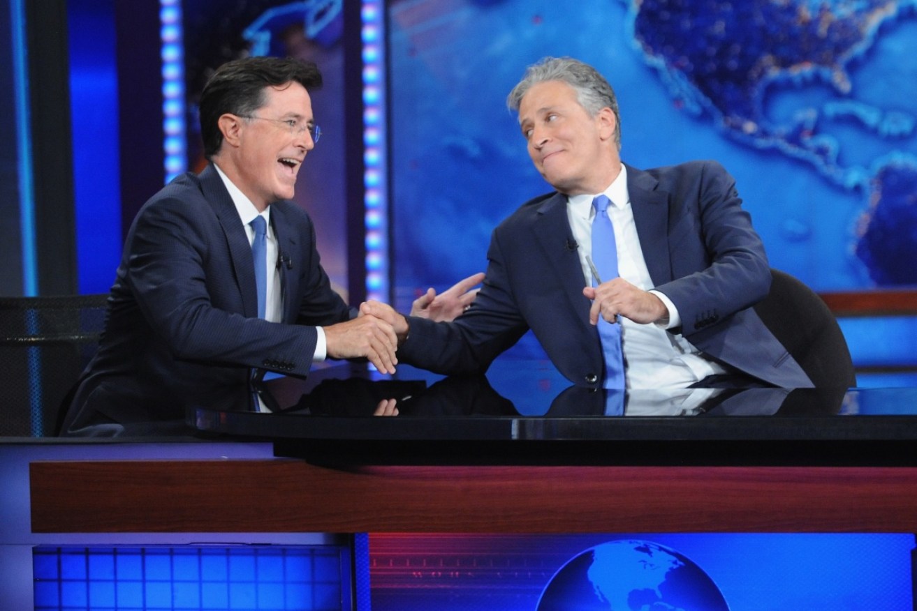 Colbert and Stewart have reunited in confusing times.