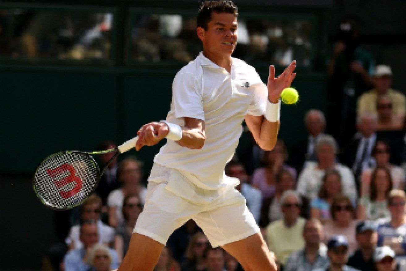 Raonic was no match for his opponent. Photo: Getty