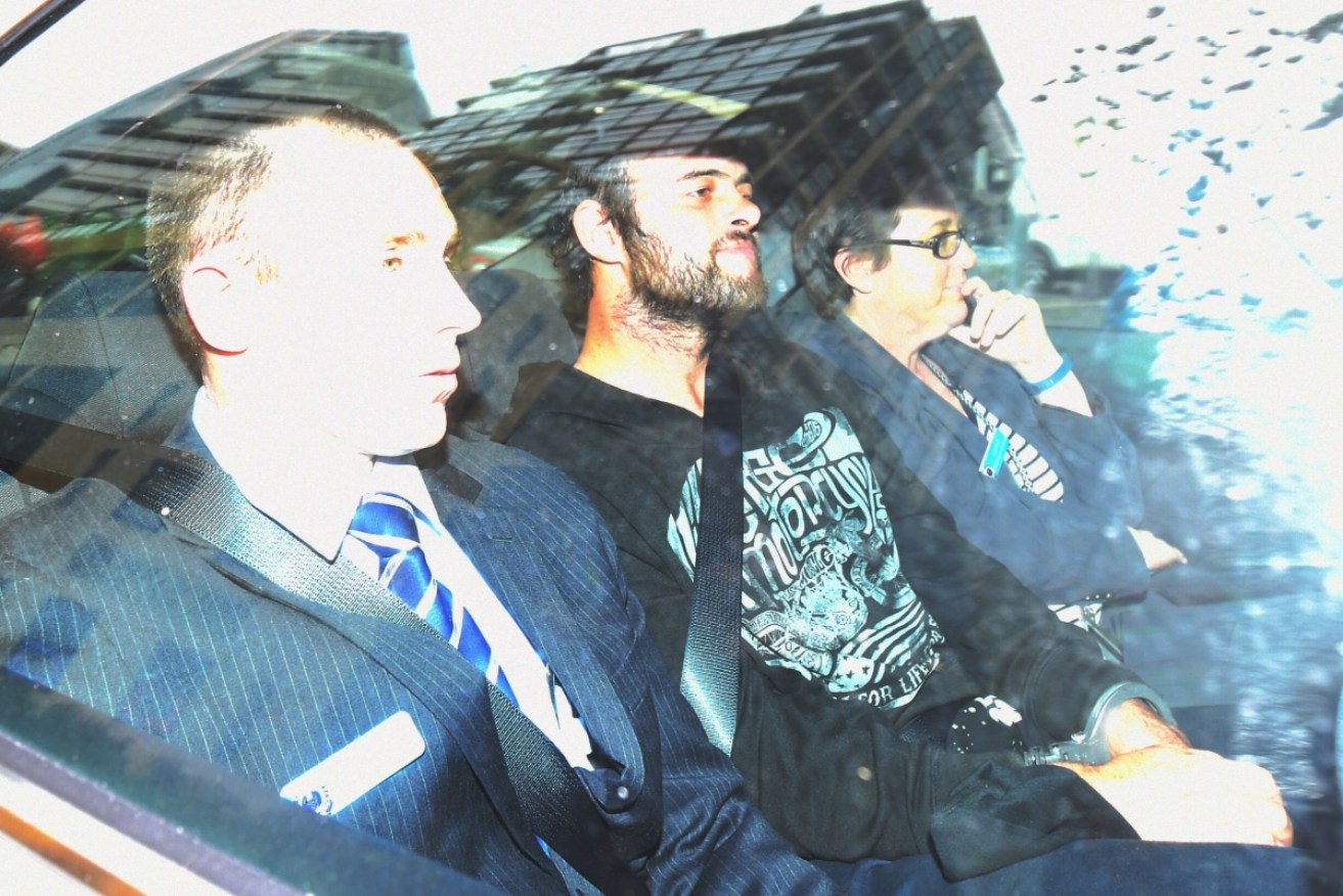 Marcus Stanford (centre) is due to be sentenced for helping cover Stephanie Scott's murder.