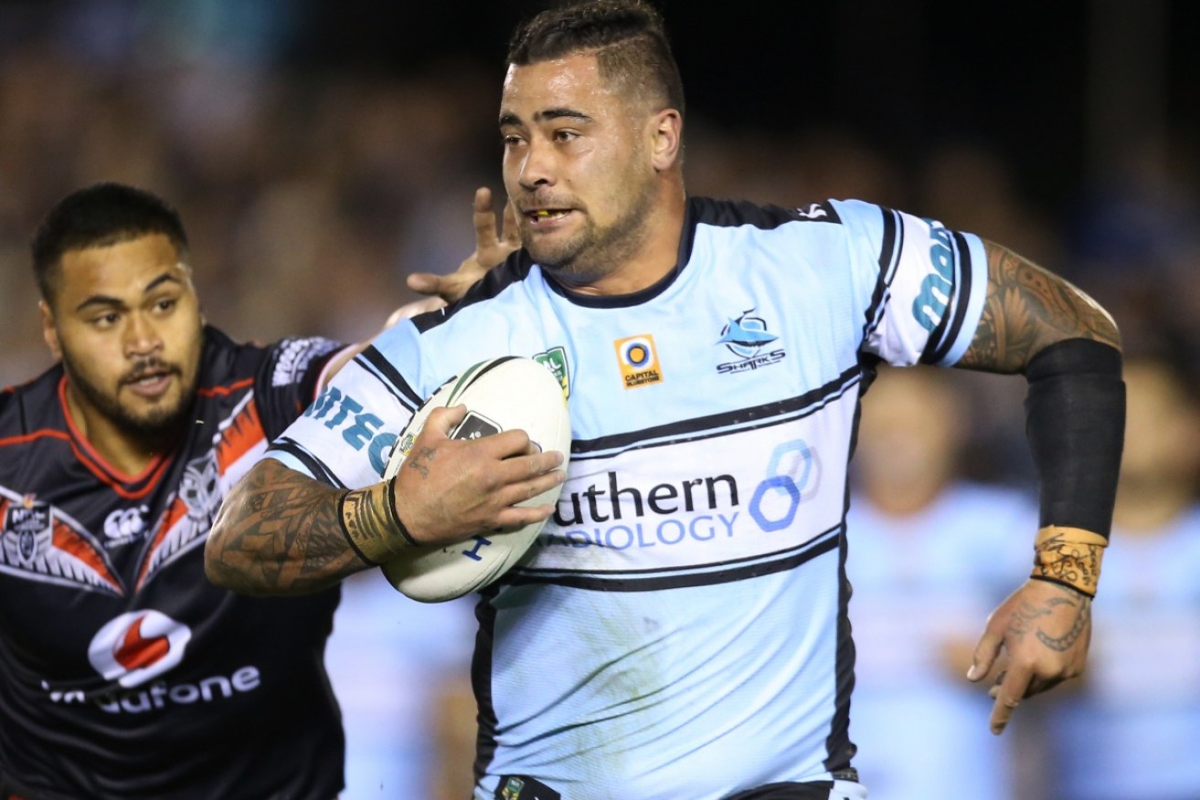 Andrew Fifita has been issued with a warning for consorting with known criminals.