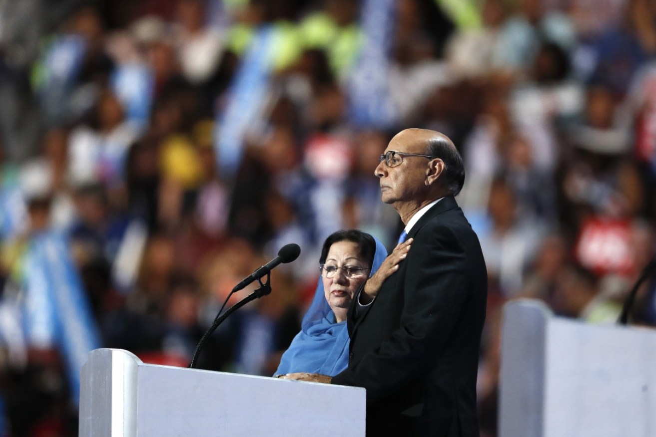 The Khans at the Democratic Convention in Philadelphia. 