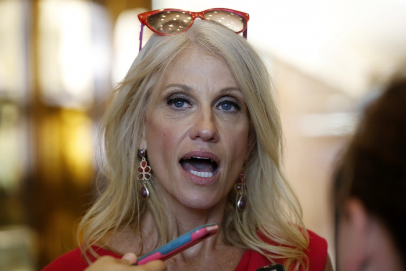 Kellyanne Conway was promoted from senior advisor to campaign manager during Mr Trump's campaign. Photo: AAP