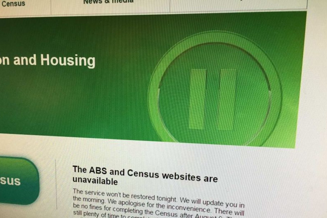 The census was offline for more than two days after issues on the night.