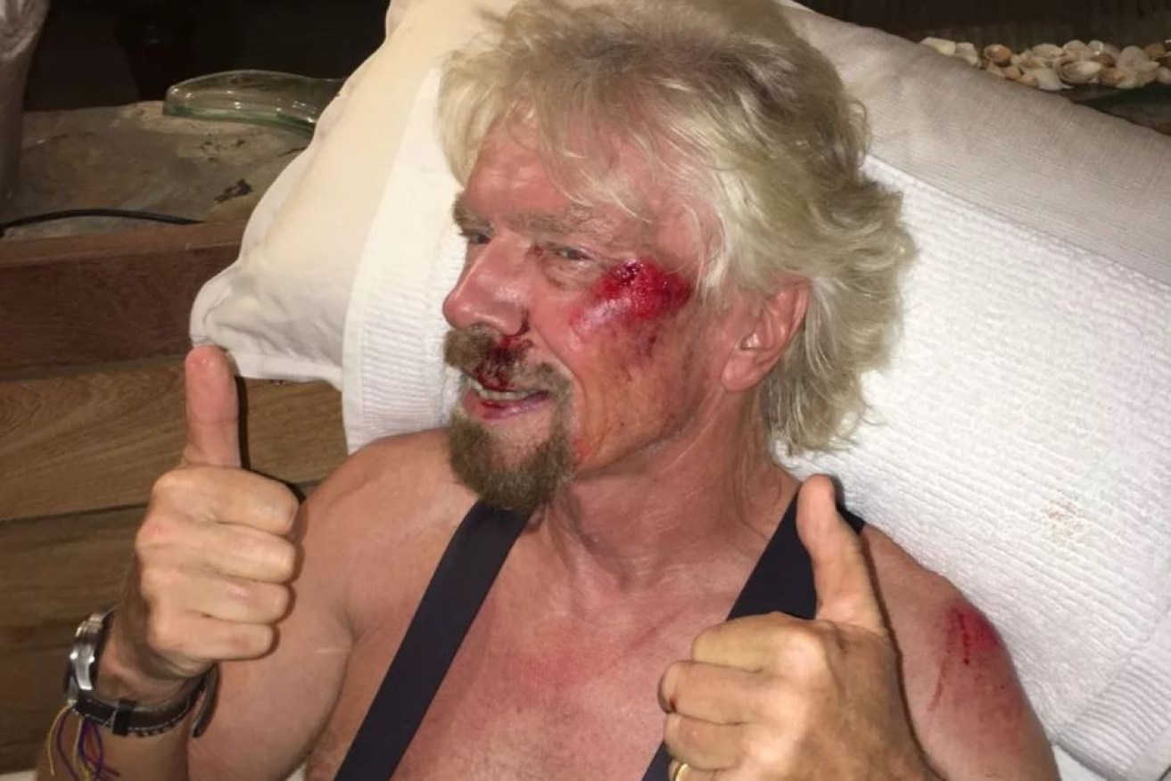 Branson says life 'flashed before my eyes'.