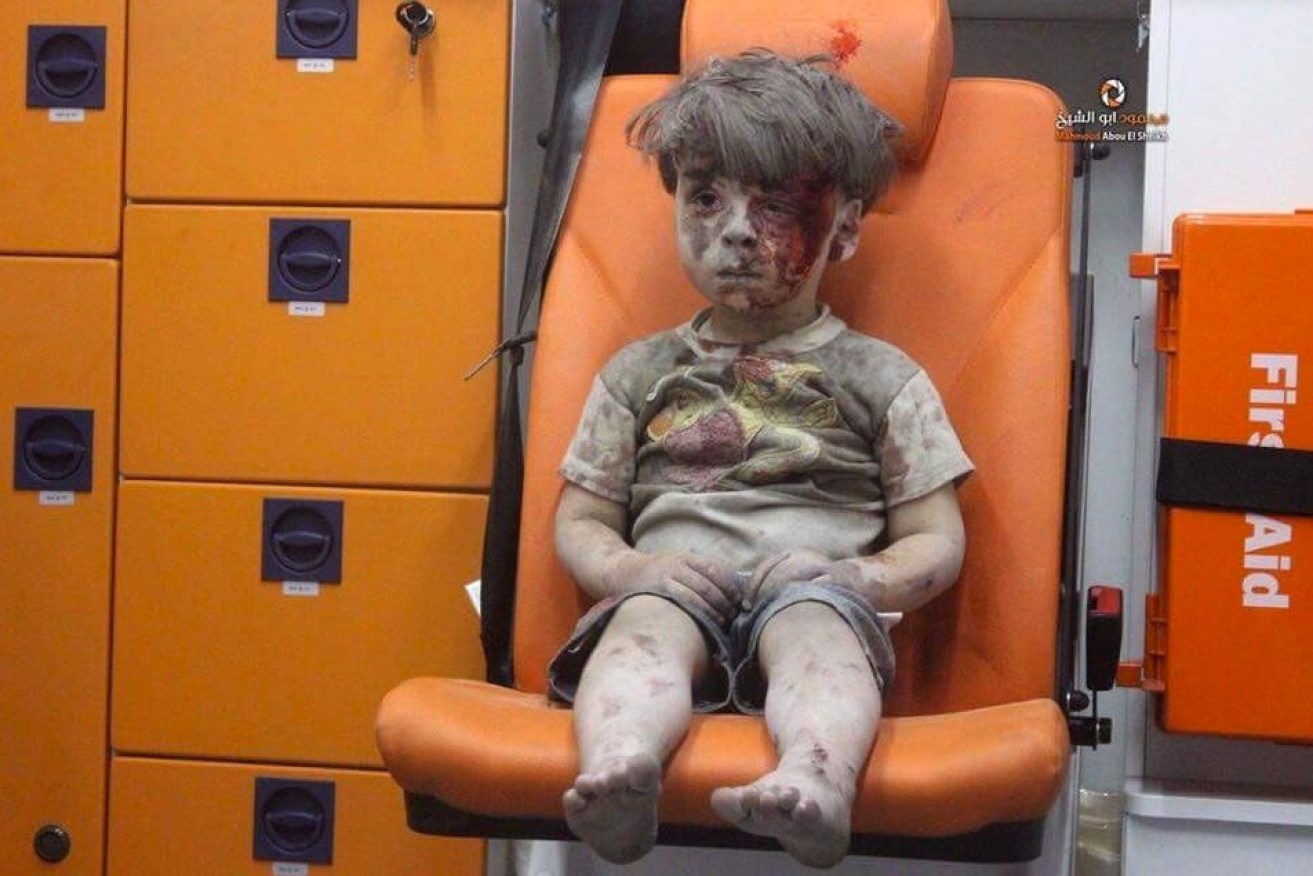 This shot of five year old Omran Dagneesh moved the world. 
