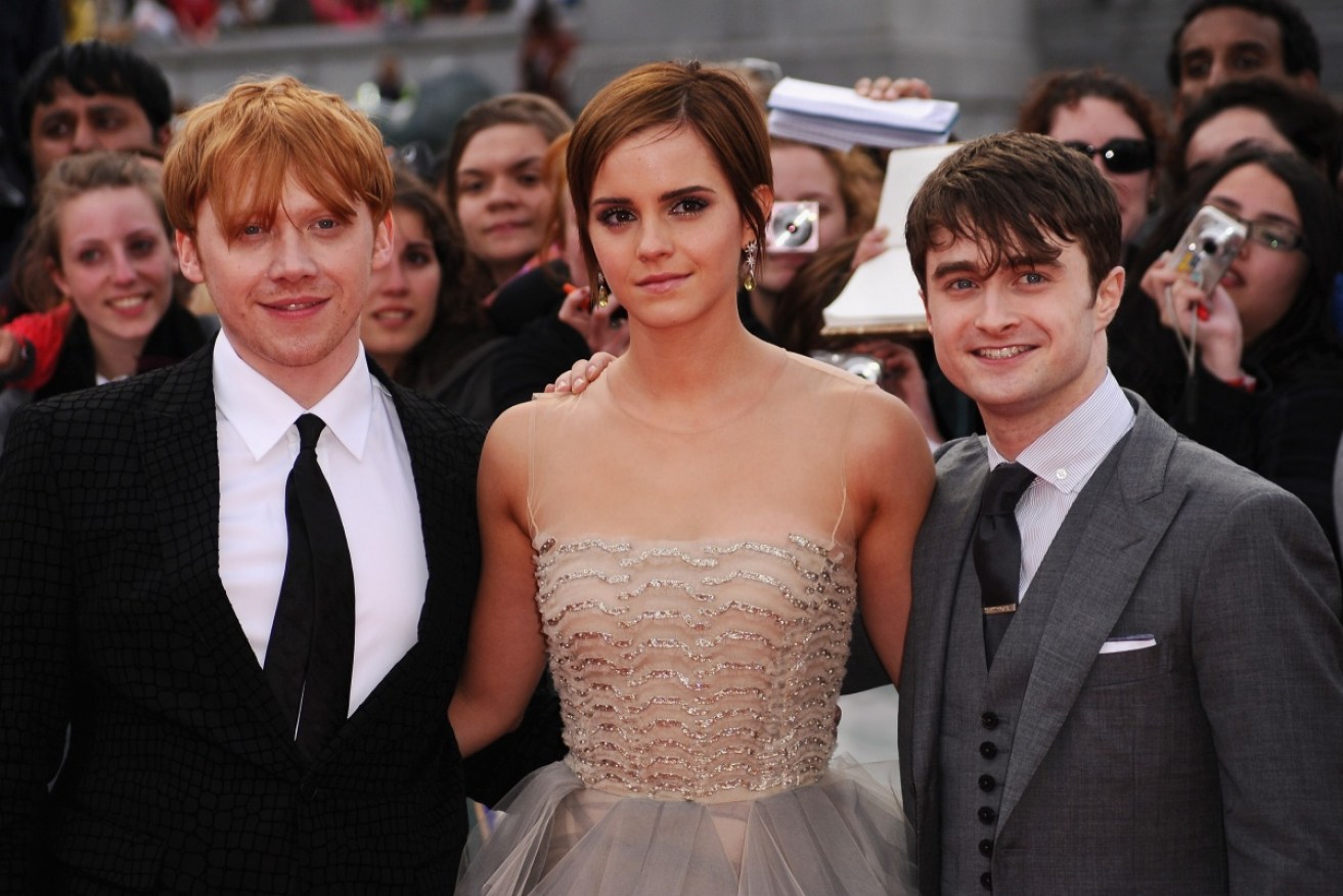 The main cast of the <i>Harry Potter</i> film franchise at the premiere of Part VII.