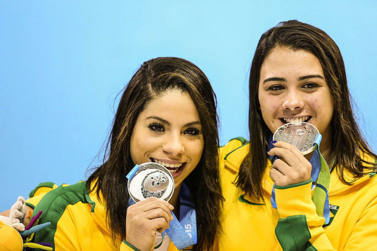 Ingrid de Oliveira and Giovanna Pedroso at a meet in Toronto last year.