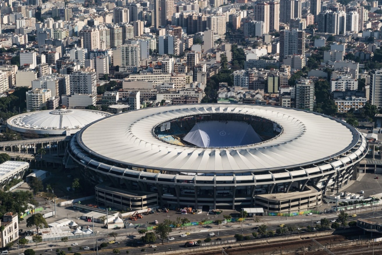 Reports of an explosion at the Maracana Stadium in Rio.