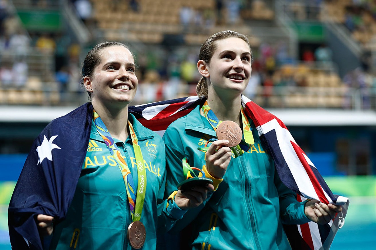 Maddison Keeney and Anabelle Smith were "in shock" after their bronze medal win.