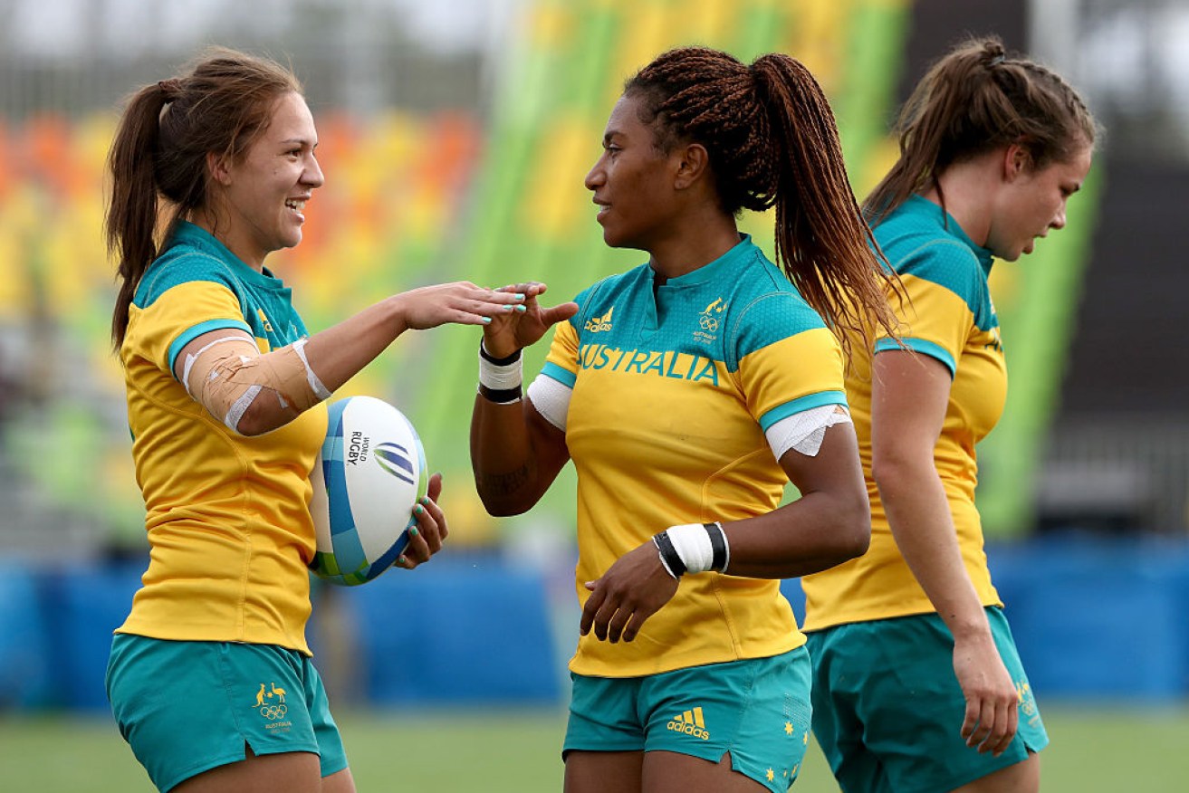 Australian women's rugby sevens team has a shot at gold.