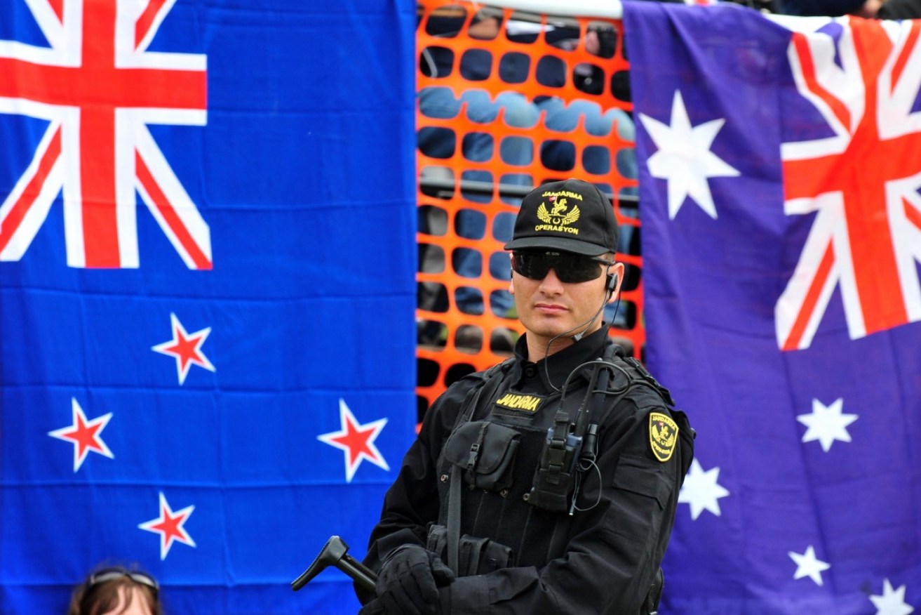 There are fears for public safety during Anzac Day commemorations. 