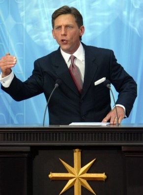 The elusive current leader of the church, David Miscavige. Photo: Getty