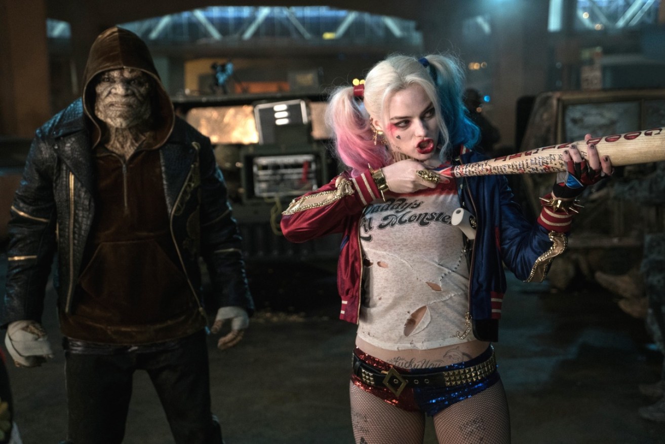Margot Robbie's Harley Quinn costume is the subject of heated speculation.