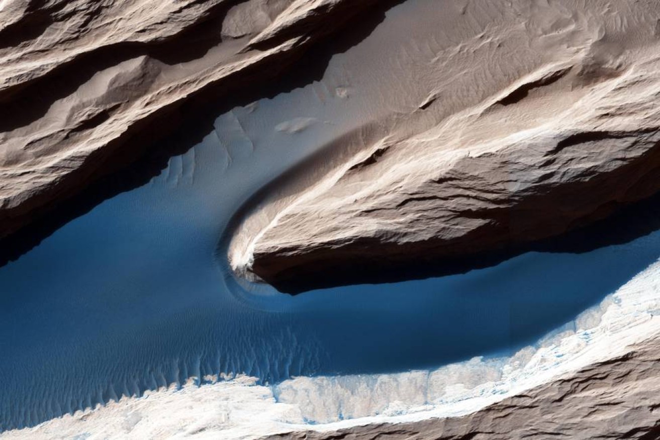 The wind has shaped Mars' surface. Photo: NASA/JPL-Caltech/Univ. of Arizona