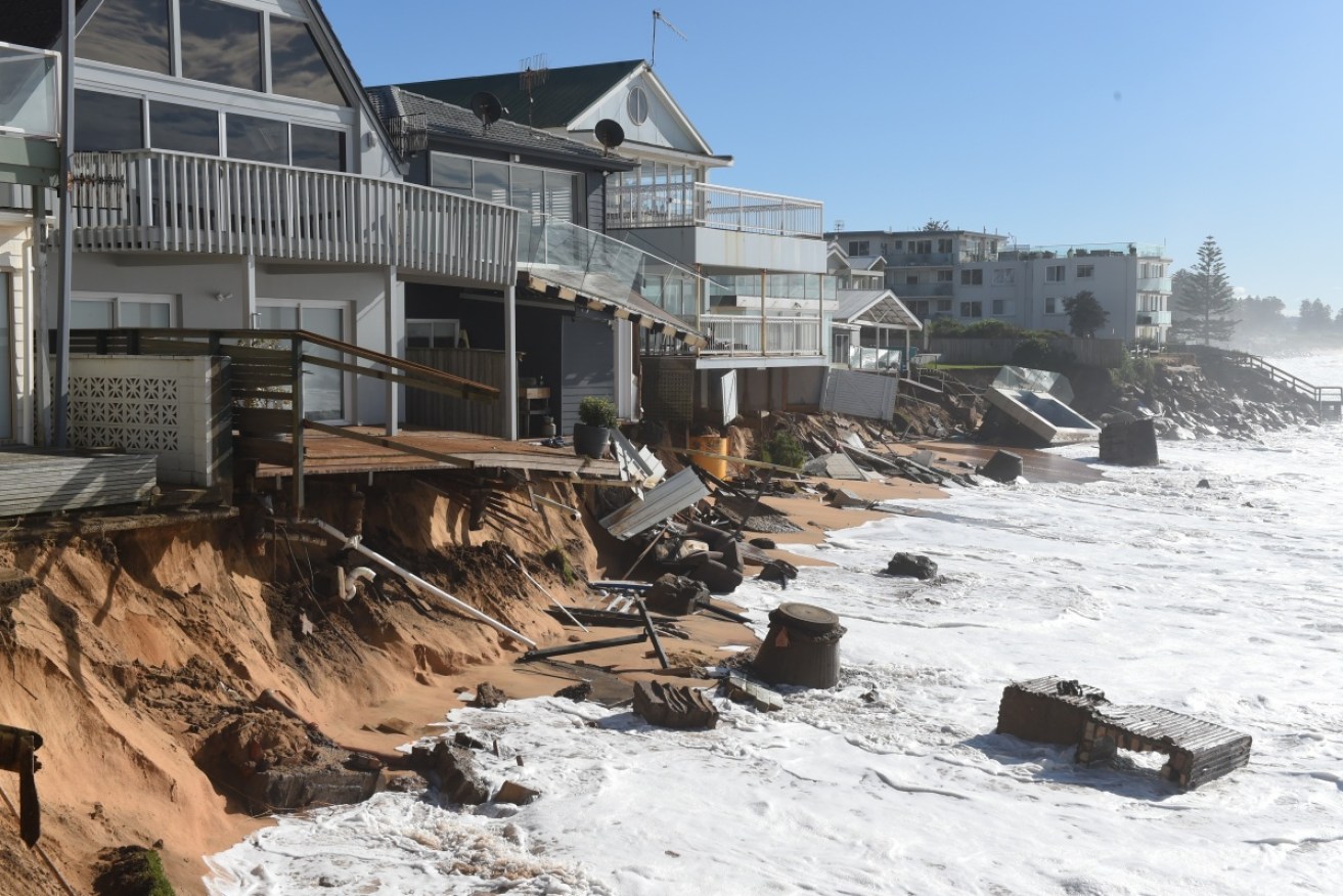 The damage caused by violent storms which hit Sydney in June.