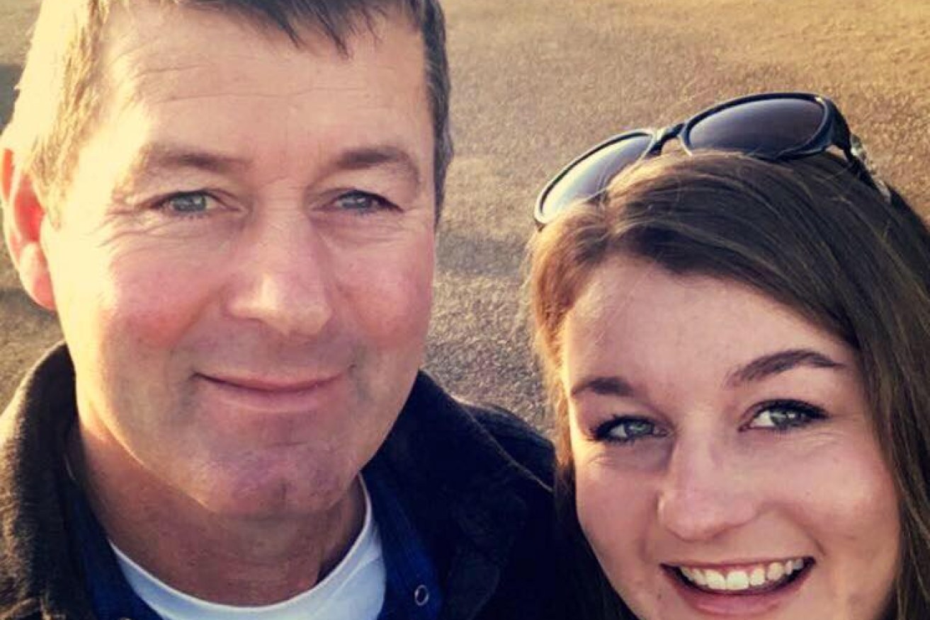 Police found missing man Mark Tromp, pictured with daughter Ella.
