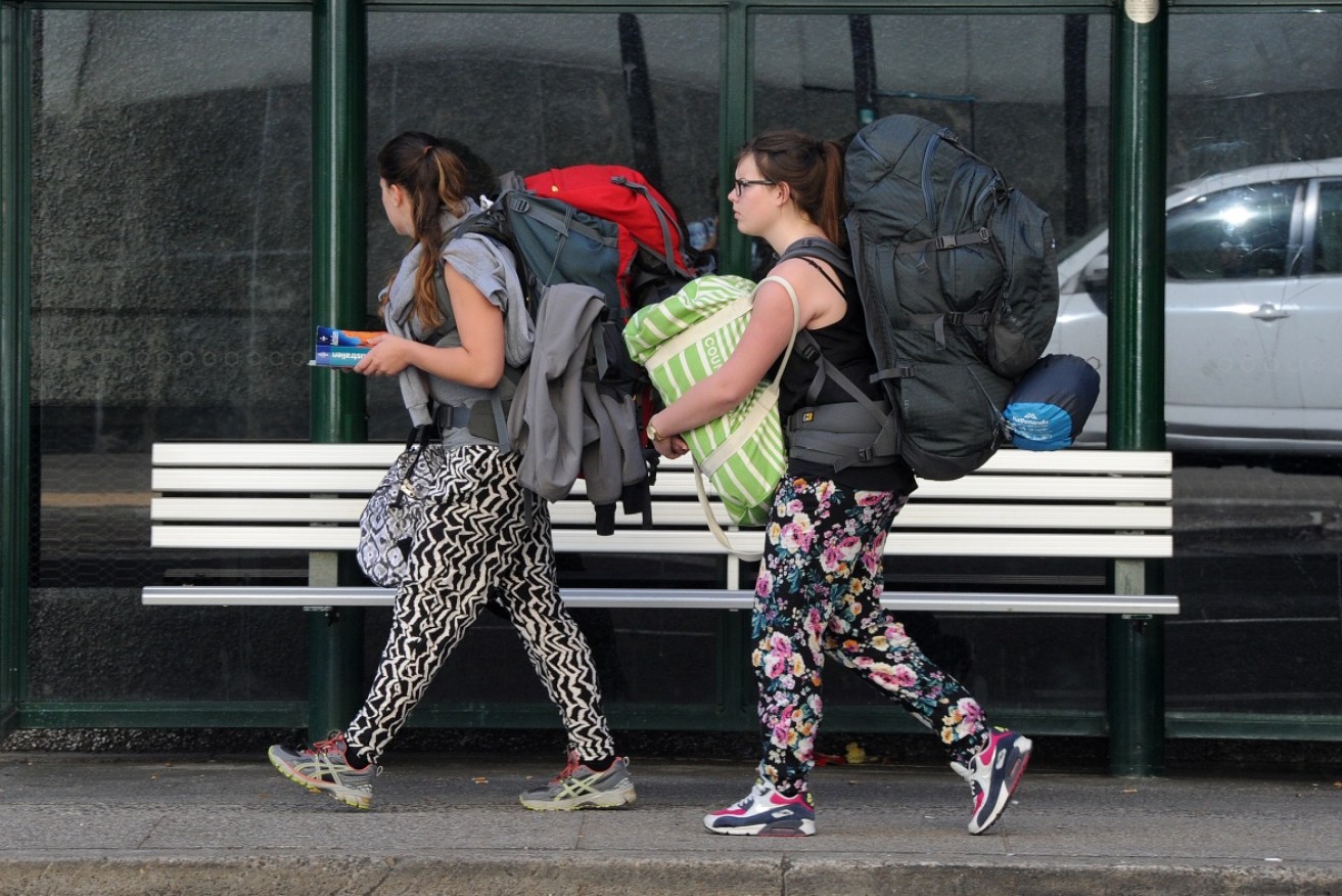 The 200 backpackers paid only 10 pounds apiece for their flights to Adelaide. <i>Photo: AAP</i>