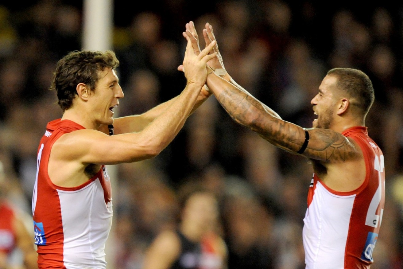 The pressure is on for Lance Franklin and Kurt Tippett to deliver the Swans some silverware.