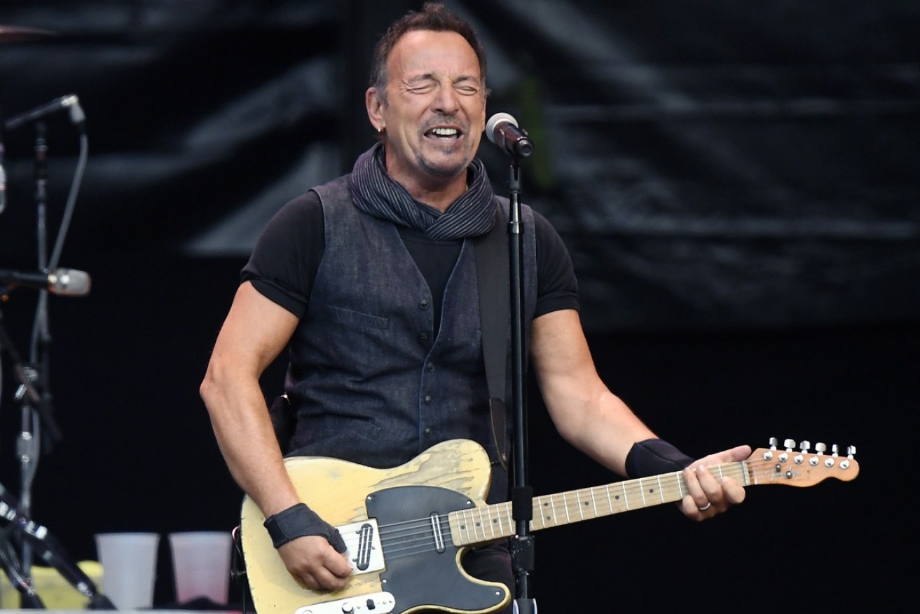 Rock royalty Bruce Springsteen was happy to sign an absentee note for one lucky schoolboy.