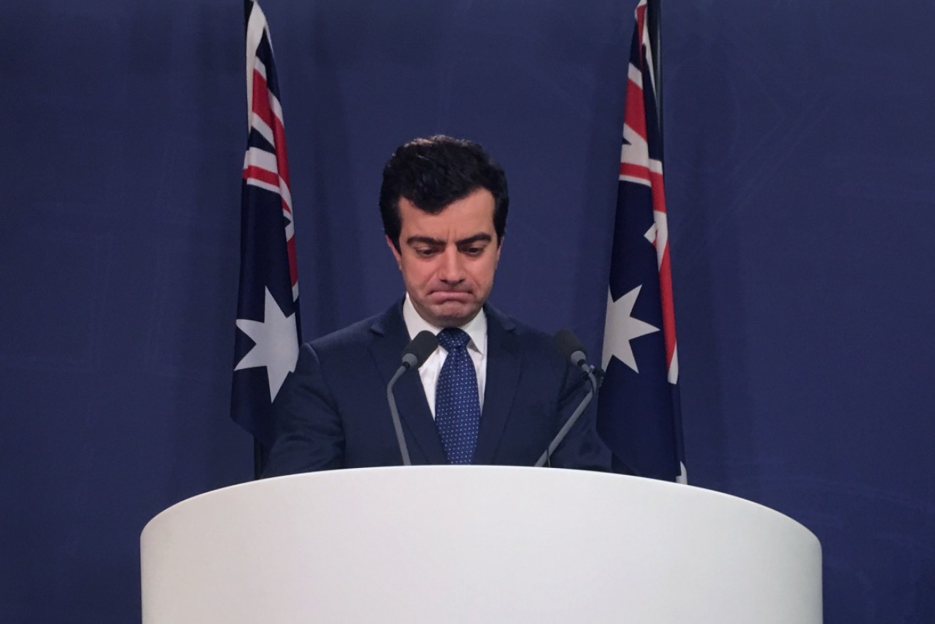 "What I did was within the rules": Mr Dastyari addresses the media. 