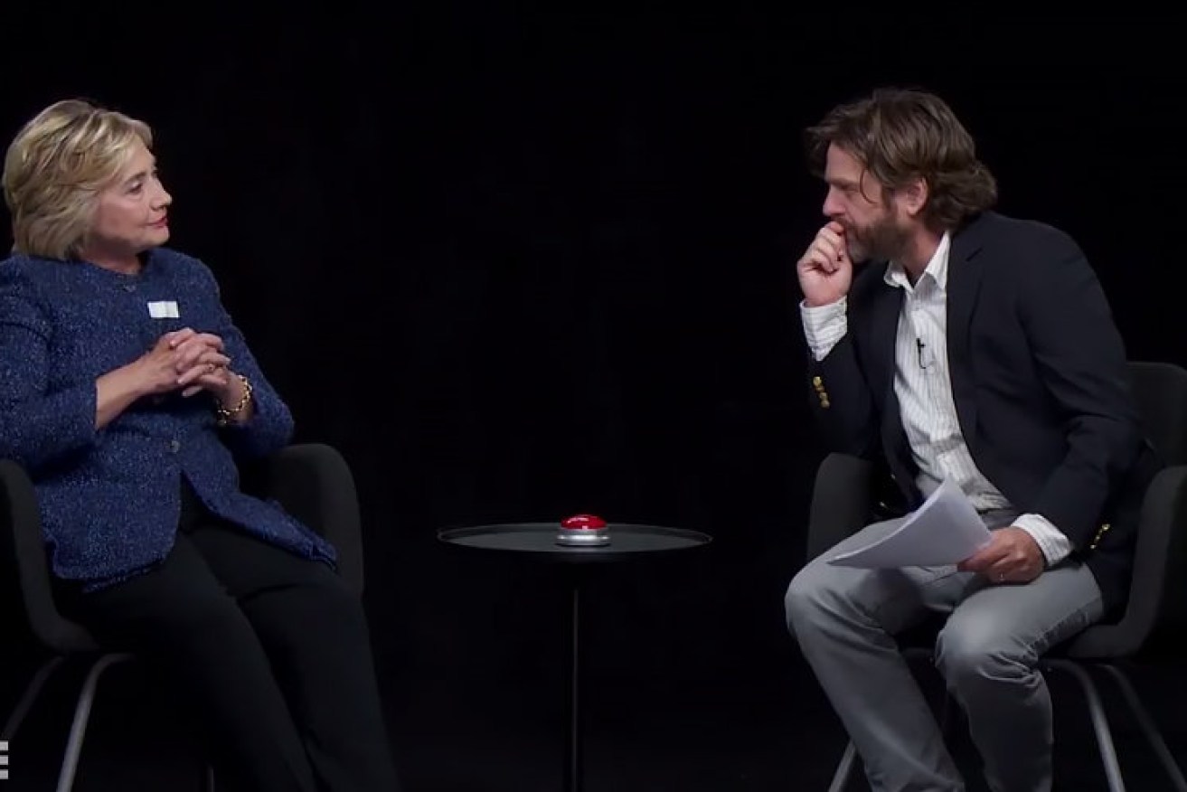 Hillary Clinton appeared on Between Two Ferns with comedian Zach Galifianakis.