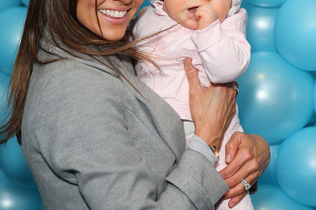 Kyly Clarke with daughter Kelsey Lee Clarke in July.