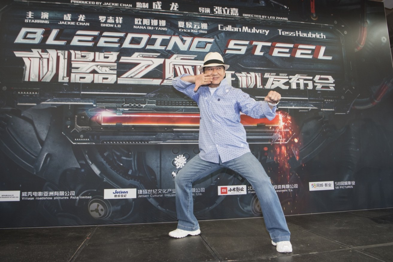 Jackie Chan pictured at a photocall in Sydney this year. Photo: James D.Morgan/Getty