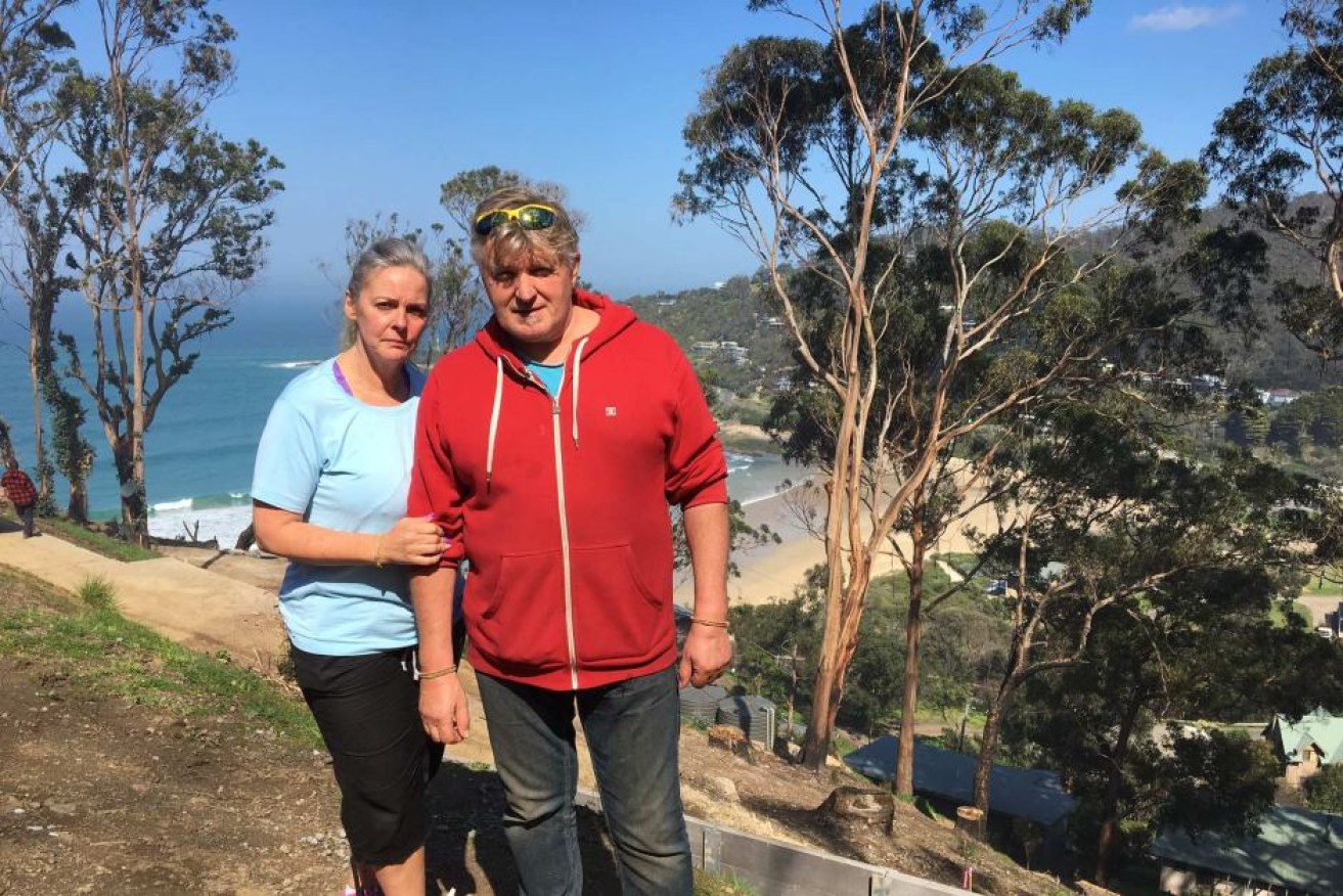 Wye River residents Lesley and Tony Maley lost their home in the fires.