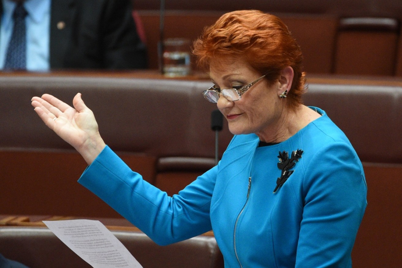Pauline Hanson keeps filling her list of who and what she wants out of Australia. 