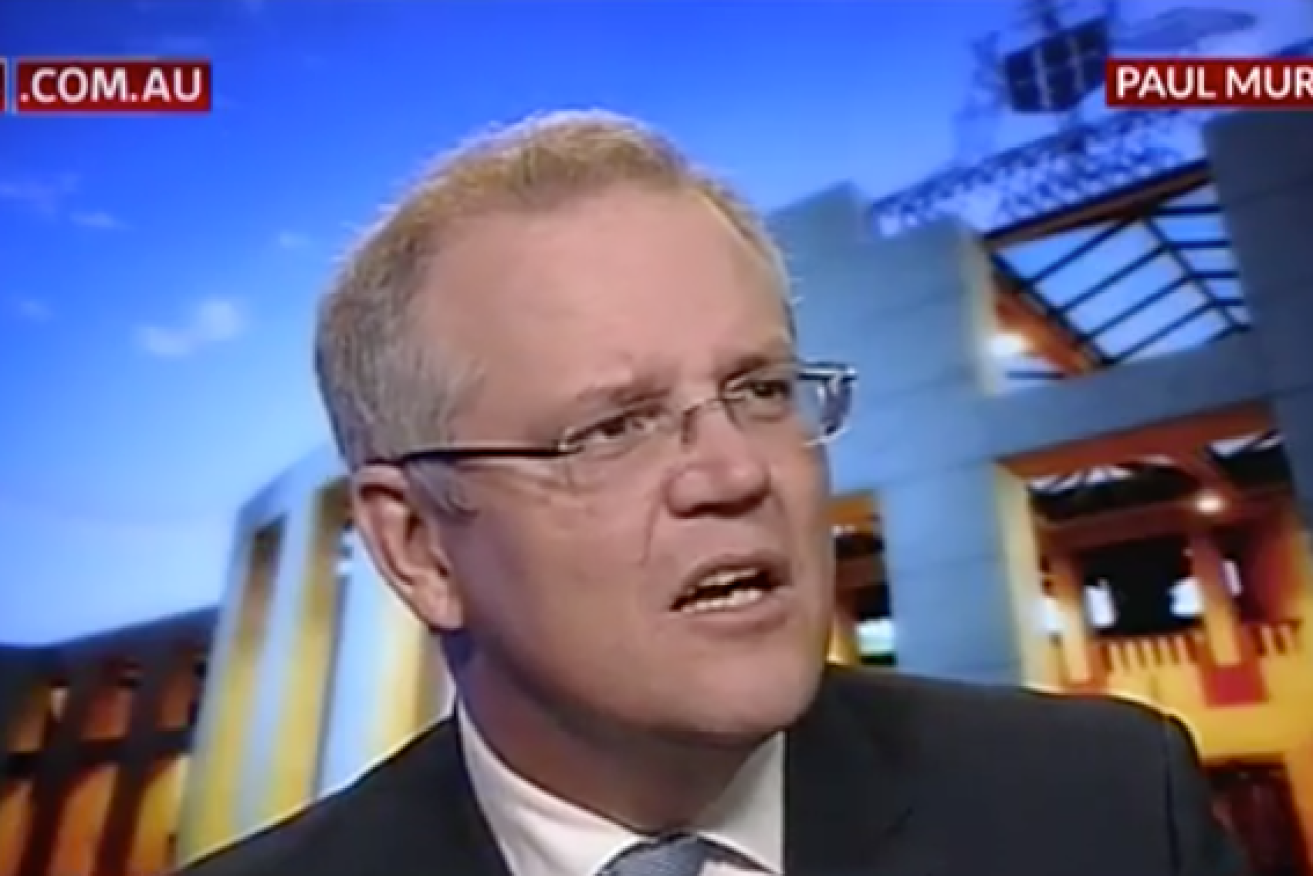 Scott Morrison made a hasty exit. 