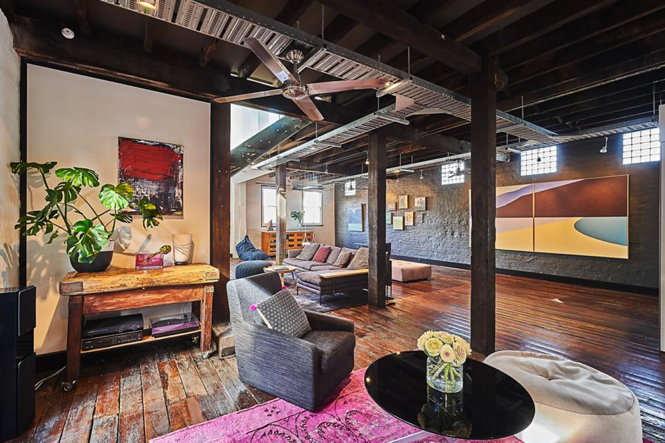 The Surry Hills warehouse, which sold for $7.95 million, offers plenty of living space.