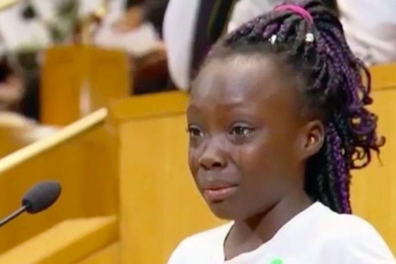 Zianna Oliphant appealed to Charlotte law enforcement to end fatal shootings of African-Americans.
