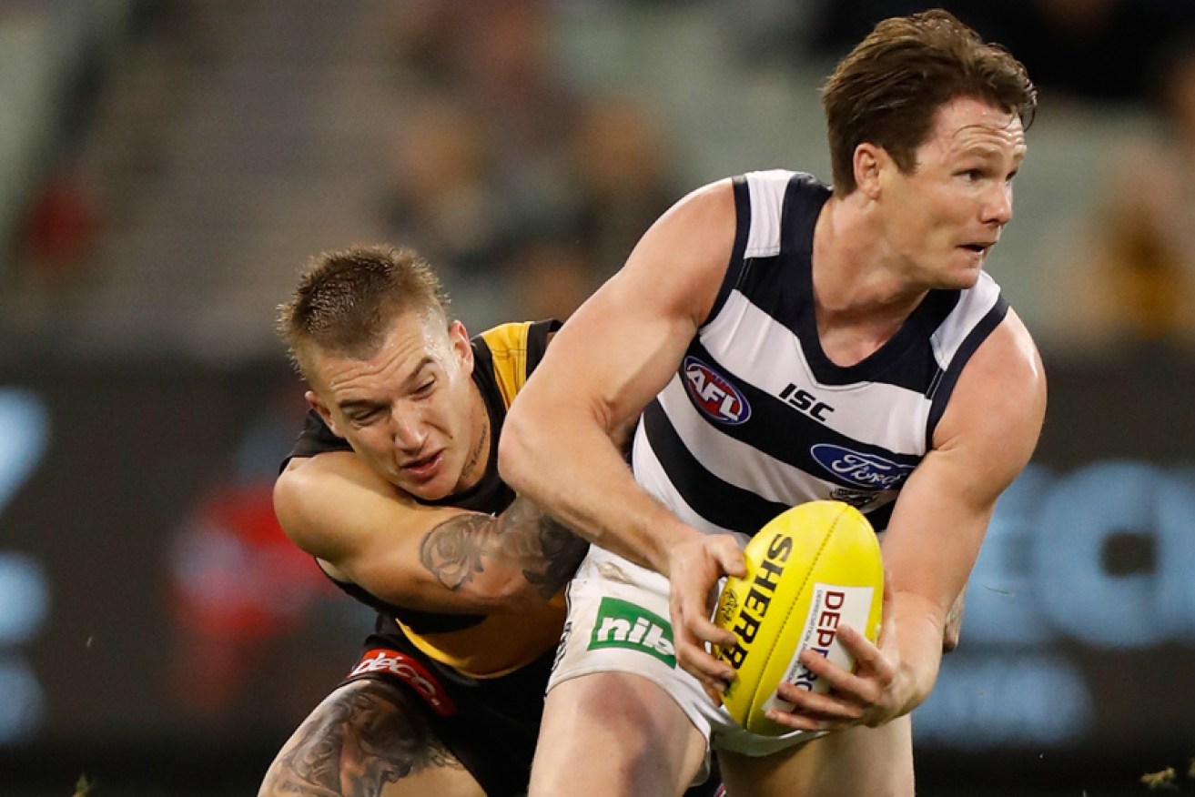 The count could be a battle between Patrick Dangerfield (R) and Dustin Martin. 