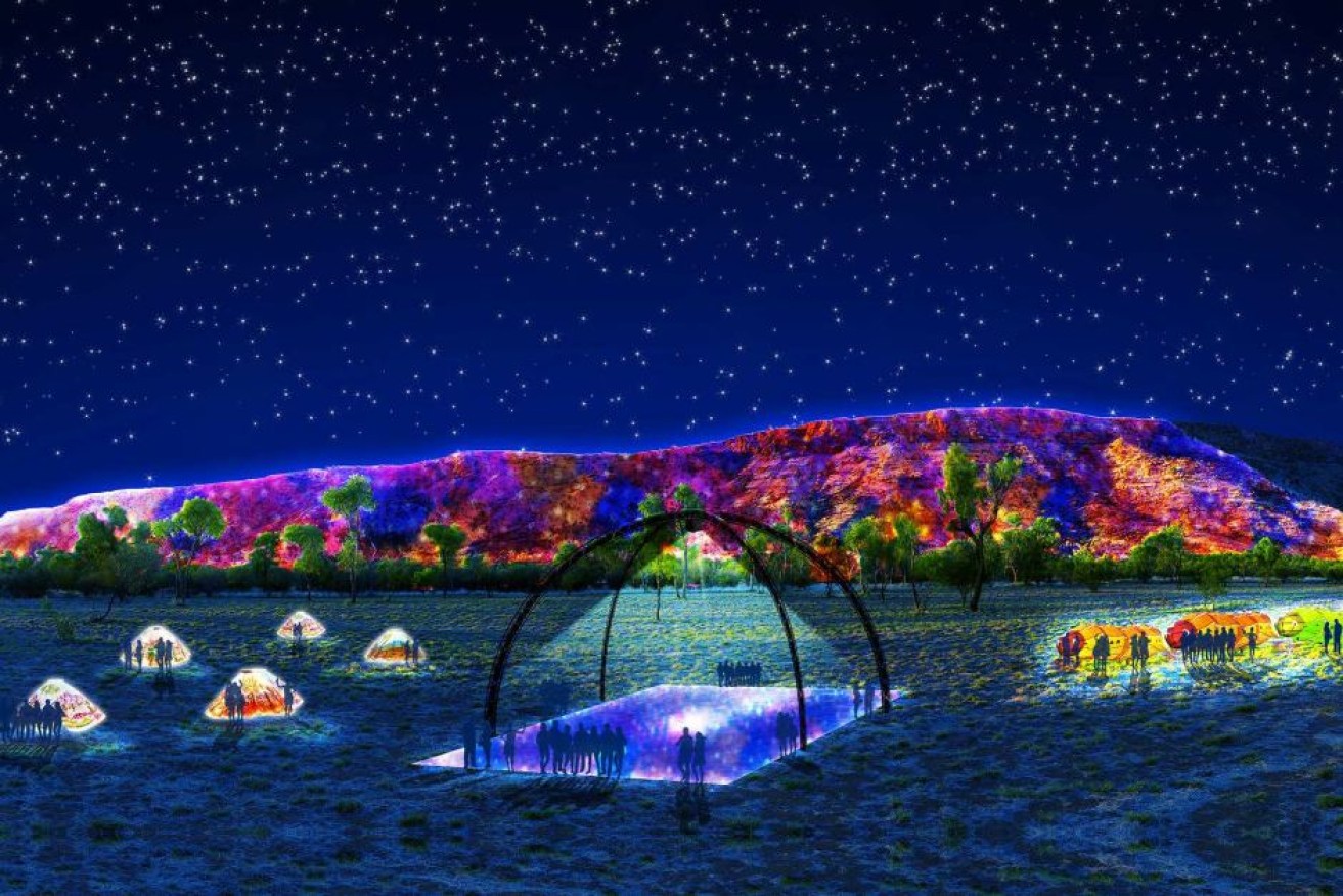 An artist's impression of how the light show is likely to appear. 