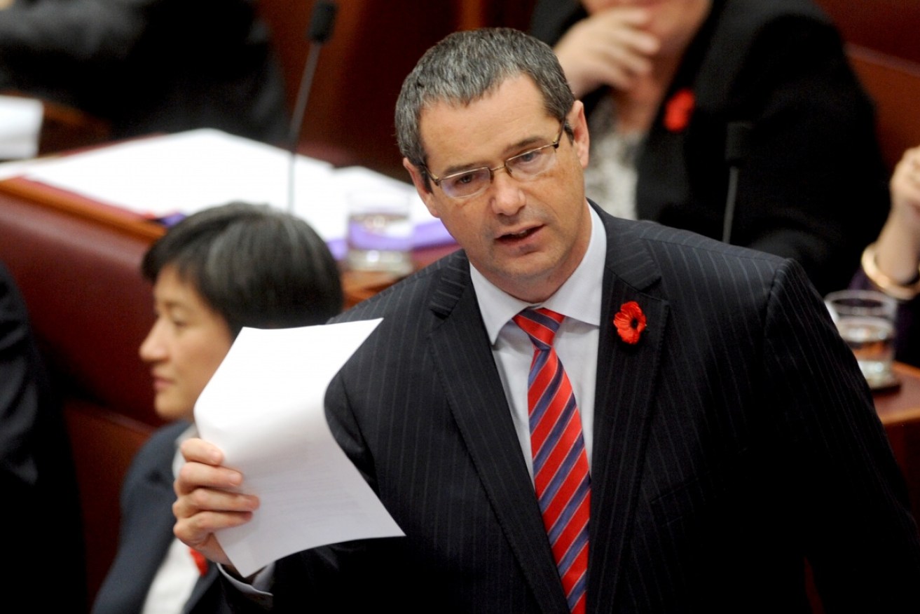Mr Conroy resigned conspicuously, by simply tabling his speech in the Senate. 