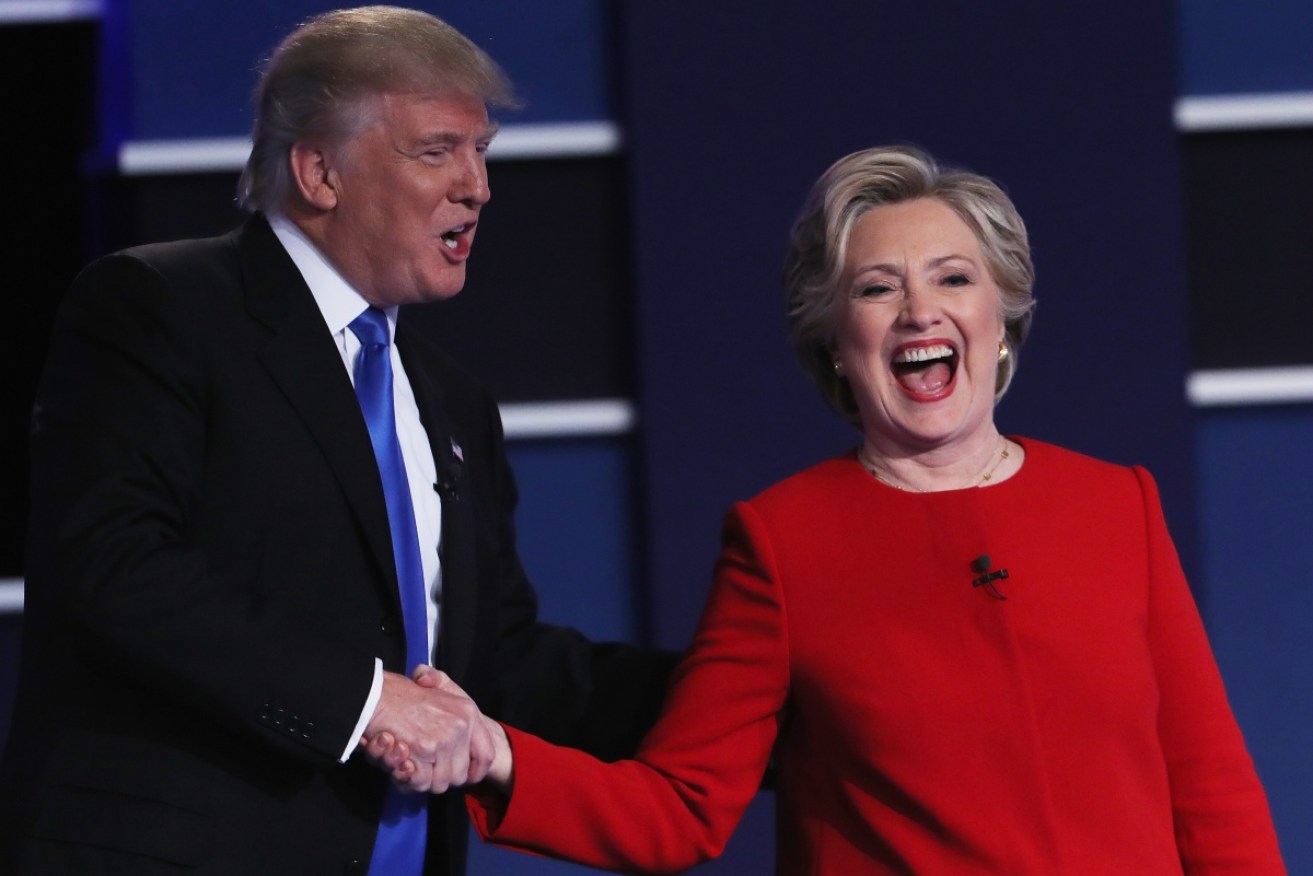 Despite these smiles, the extremely bitter campaign is almost over for both candidates. 