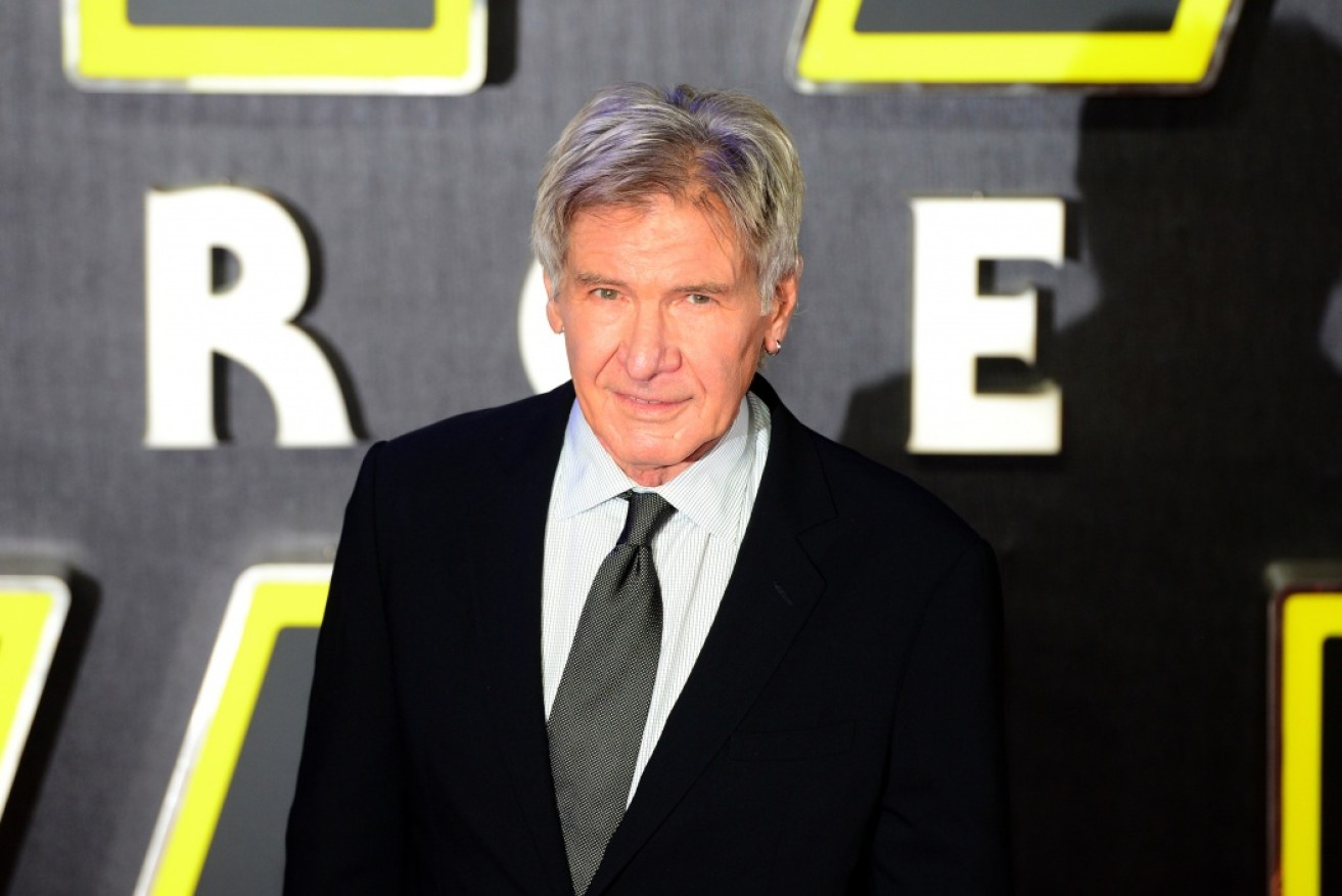 Harrison Ford at The Force Awakens European premier in Leicester Square, London.