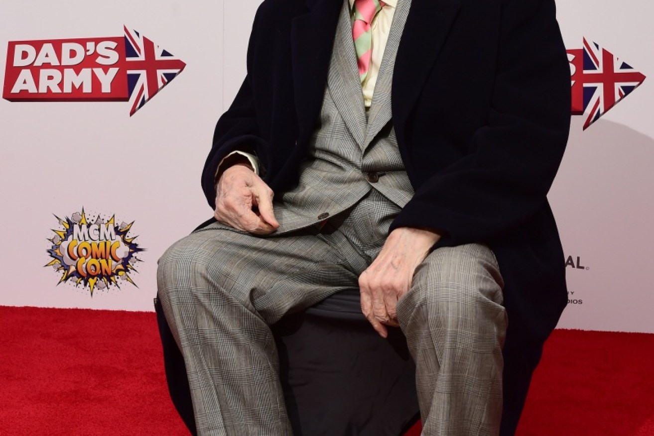 Jimmy Perry at the London premier of the Dad's Army movie in January. 